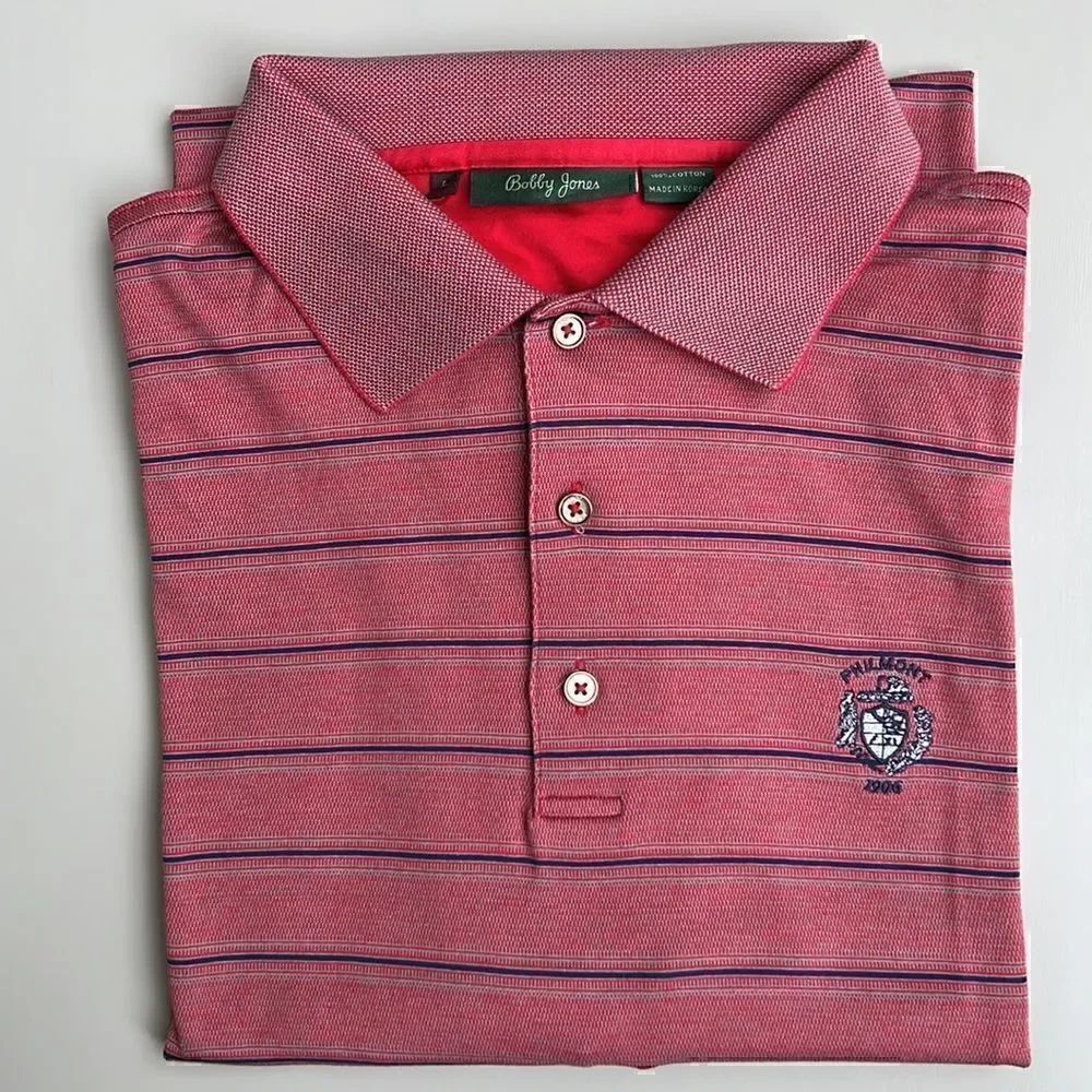 NWOT Bobby Jones 100% Cotton Short Sleeve Polo Shirt size L